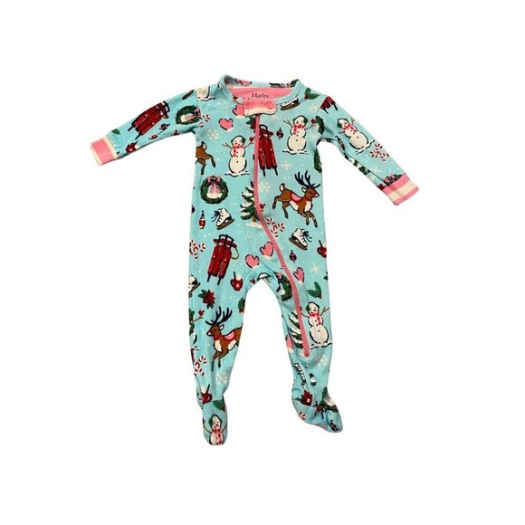 Hatley Baby Girl Holiday Christmas Sleeper - Size 0-3 months - Like New! - Picture 1 of 1
